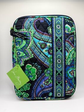 Vera Bradley Quilted Paisley Tablet Organizer Sleeve NWT Retired Print